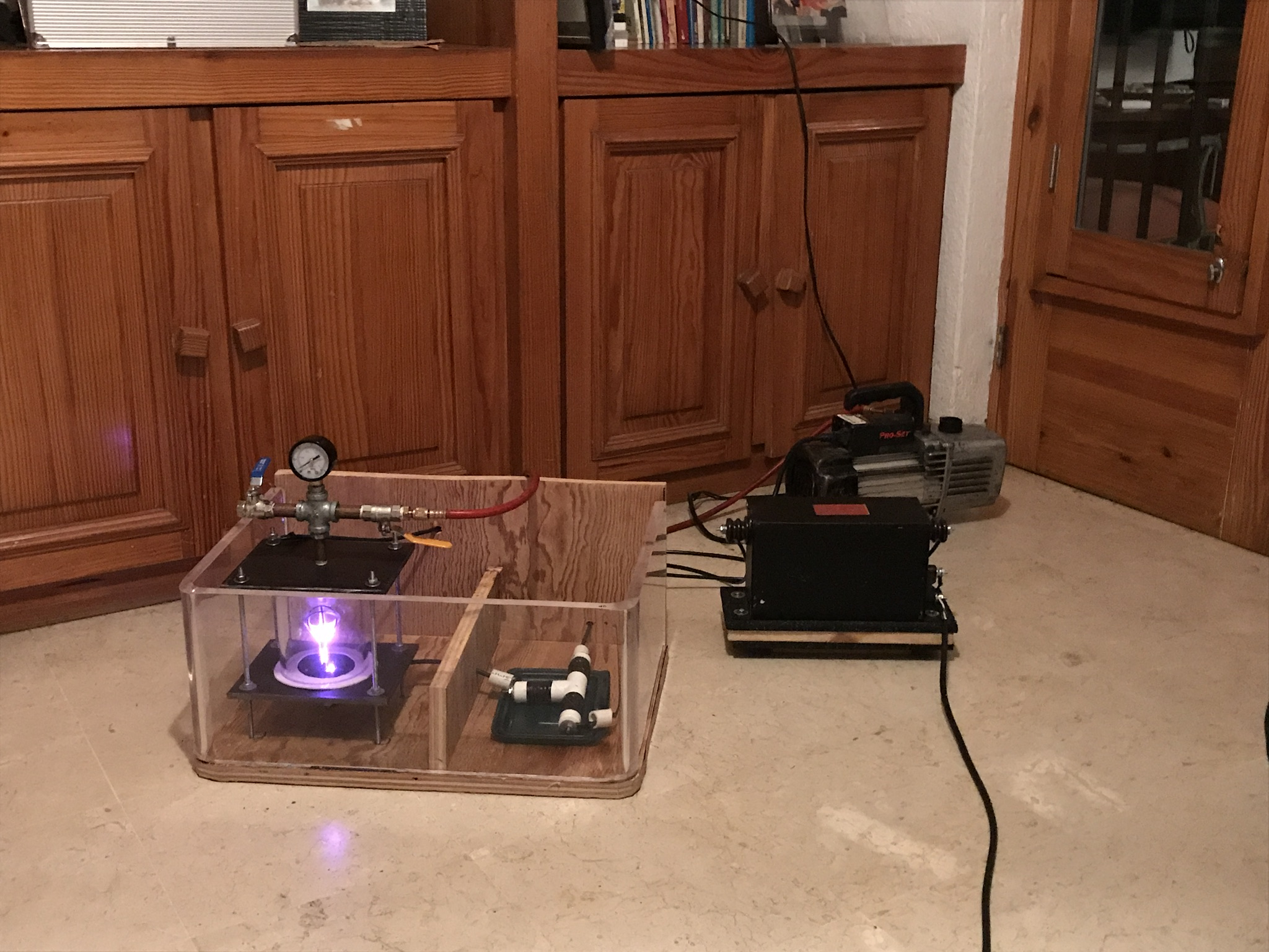 First fusor build — high school science fair 2017